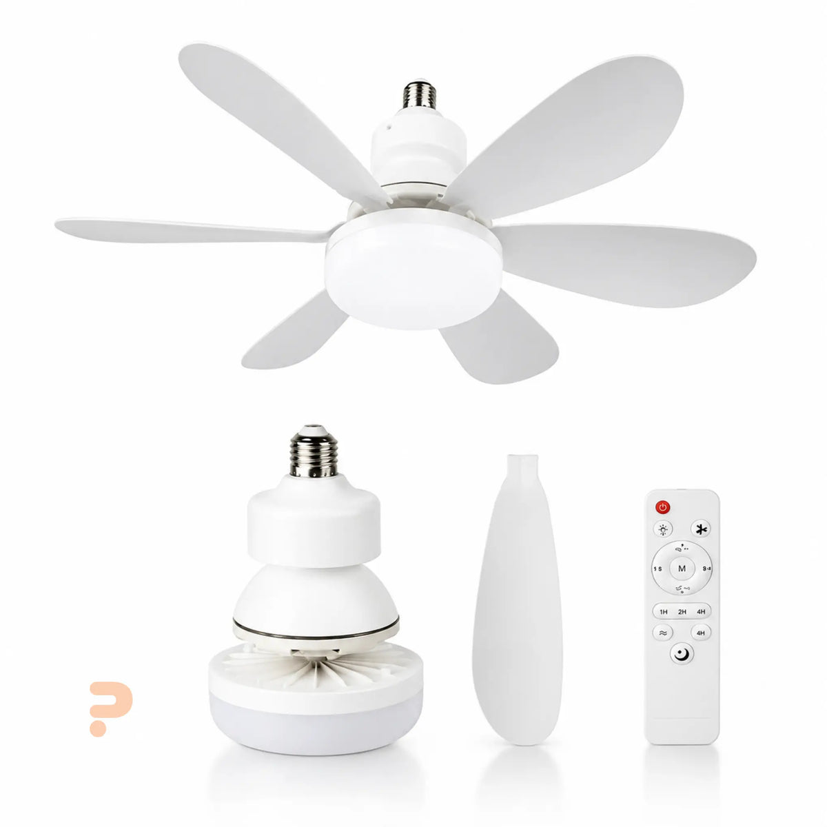 Super Ventilador TORNADO 360® + Lâmpada Smart Led + FRETE GRÁTIS